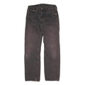 LEVI'S 501 Mens Jeans Black Regular Straight Denim W30 L29 Classic Button Fly