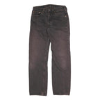 LEVI'S 501 Mens Jeans Black Regular Straight Denim W30 L29 Classic Button Fly