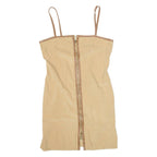 TODAY'S WOMAN Womens Bodycon Dress Beige Sleeveless Short UK 14