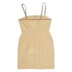 TODAY'S WOMAN Womens Bodycon Dress Beige Sleeveless Short UK 14