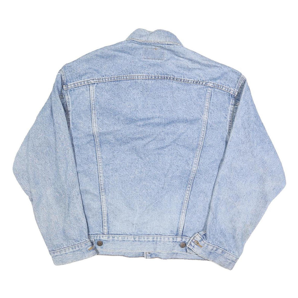 LEVI'S Mens Blue Denim Button Jacket M Cotton Blend Classic Casual Lightweight