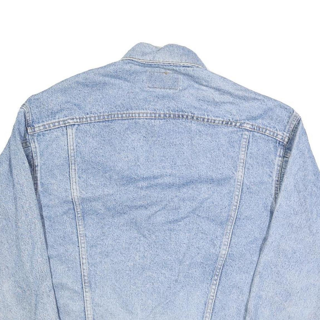 LEVI'S Mens Blue Denim Button Jacket M Cotton Blend Classic Casual Lightweight
