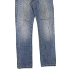 LEVI'S Womens Regular Blue Denim Medium W30 L30 Zip Jeans Straight Fit Classic