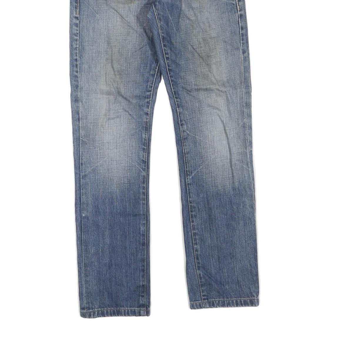 LEVI'S Womens Regular Blue Denim Medium W30 L30 Zip Jeans Straight Fit Classic