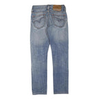 LEVI'S Womens Regular Blue Denim Medium W30 L30 Zip Jeans Straight Fit Classic