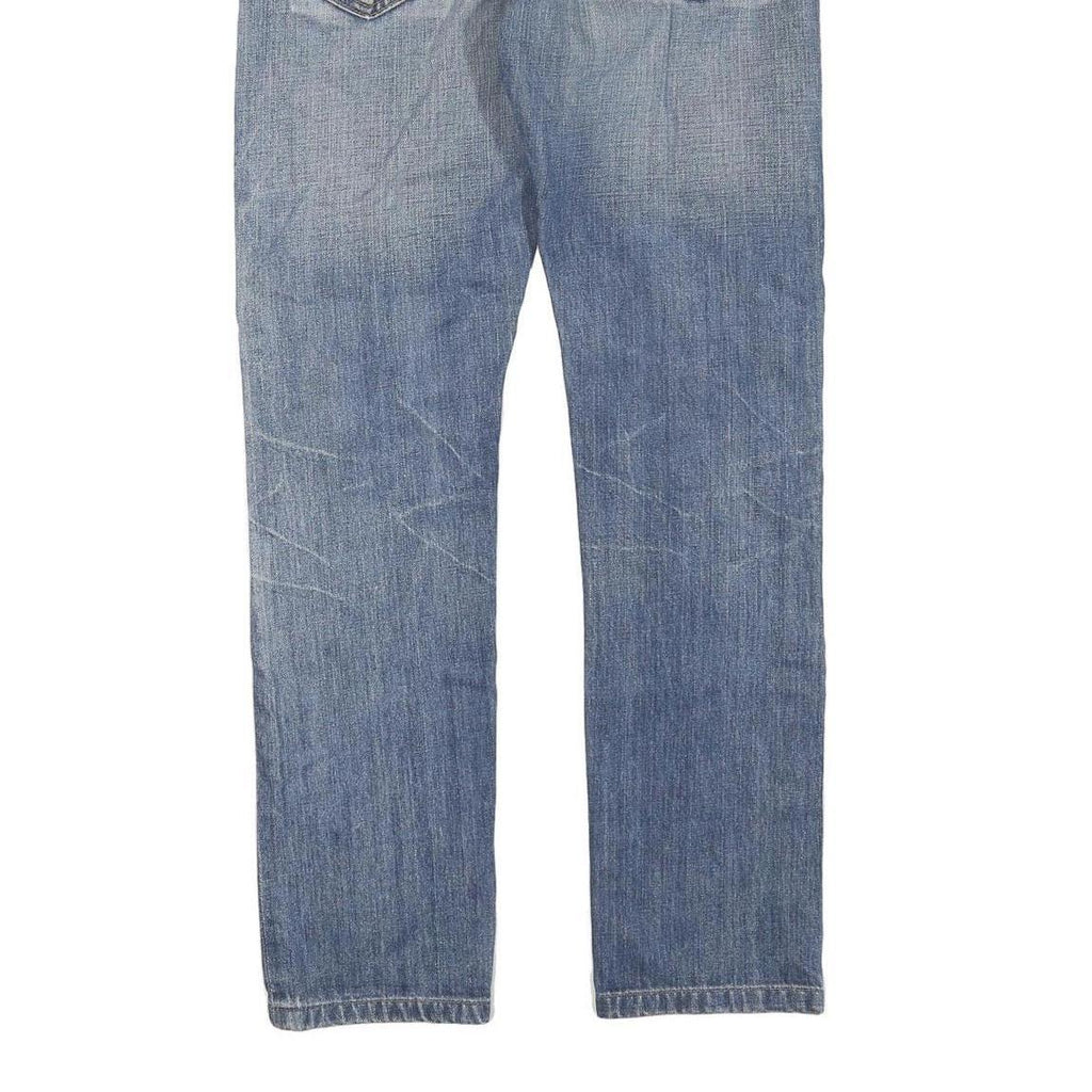 LEVI'S Womens Regular Blue Denim Medium W30 L30 Zip Jeans Straight Fit Classic