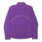 JACK WOLFSKIN Womens Purple & Orange Zip Jacket L Polyester Blend Fleece Outdoor