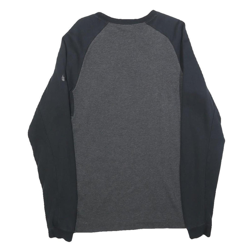 NIKE Mens Black & Grey Chicago Bulls Crew Neck S Cotton Blend Sweatshirt