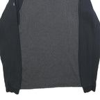 NIKE Mens Black & Grey Chicago Bulls Crew Neck S Cotton Blend Sweatshirt