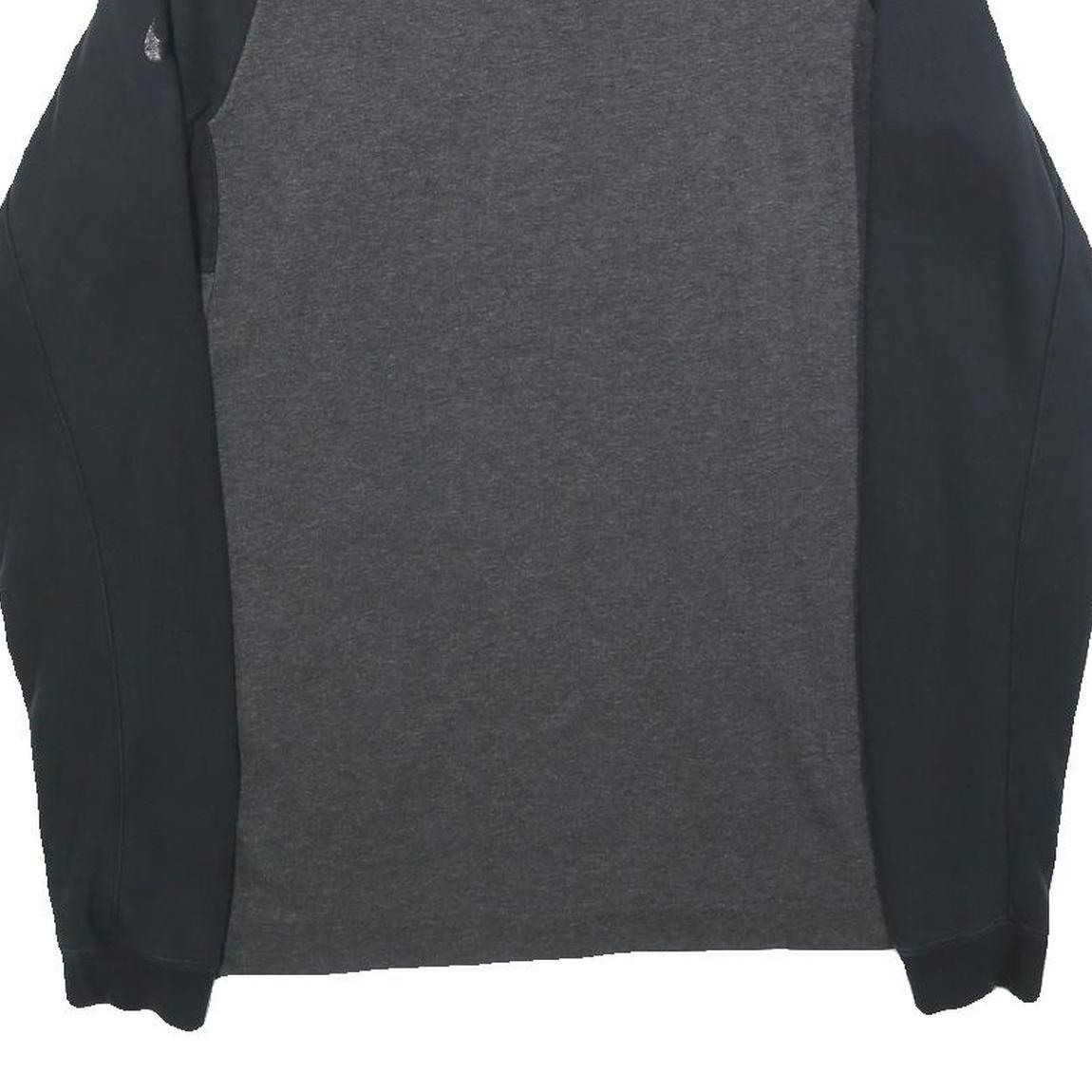 NIKE Mens Black & Grey Chicago Bulls Crew Neck S Cotton Blend Sweatshirt