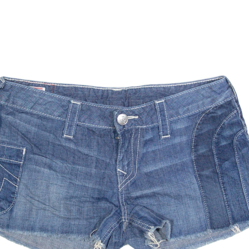 TRUE RELIGION Lana Womens Denim Shorts Blue M W31