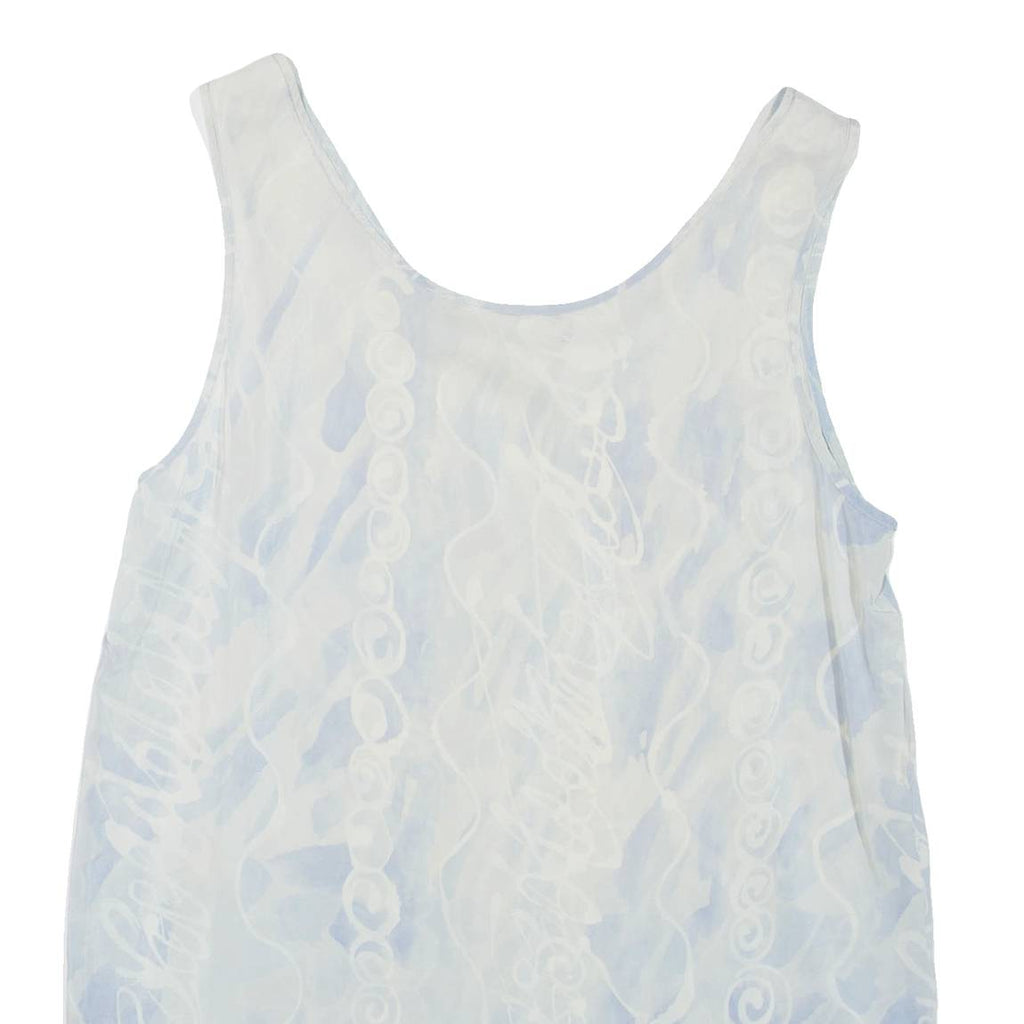 Womens Printed Vest Grey Sleeveless M