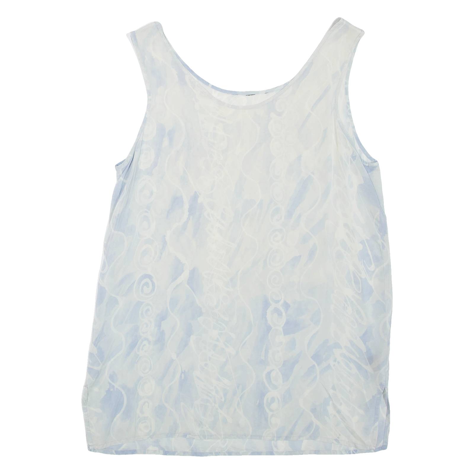 Womens Printed Vest Grey Sleeveless M