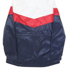 NFL Womens White Red & Blue Hooded Zip Polyester Bomber Jacket M Sportswear