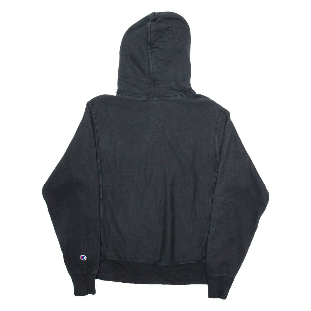 CHAMPION Mens Black Hoodie S