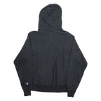 CHAMPION Mens Black Hoodie S