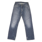 CARHARTT Mens Regular Fit Blue Straight Denim Rinse W32 L33 Zip Jeans