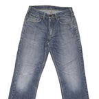 CARHARTT Mens Regular Fit Blue Straight Denim Rinse W32 L33 Zip Jeans
