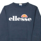 ELLESSE Womens Sweatshirt Blue Crew Neck UK 8
