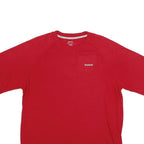 REEBOK Mens Red Graphic T-Shirt L Short Sleeve Crew Neck Sports Casual