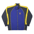R-TEX Mens Blue & Yellow Zip Jacket XL Polyester Blend Sports Embroidered