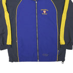 R-TEX Mens Blue & Yellow Zip Jacket XL Polyester Blend Sports Embroidered