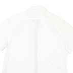 NAUTICA Mens White Casual Shirt XL Cotton Blend Classic Fit Short Sleeve