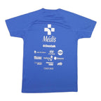 Mens Blue Polyester Blend Graphic T-Shirt M Short Sleeve Crew Neck Sport Event