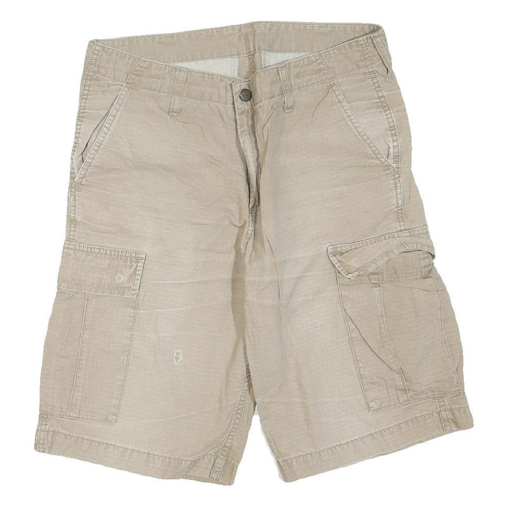 CARHARTT Mens Shorts Beige Casual Cargo Plain M W32 Durable Workwear