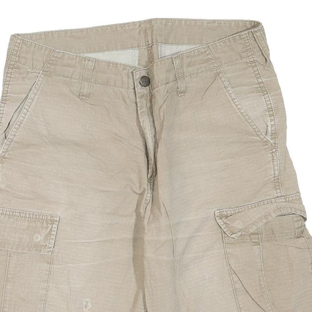 CARHARTT Mens Shorts Beige Casual Cargo Plain M W32 Durable Workwear