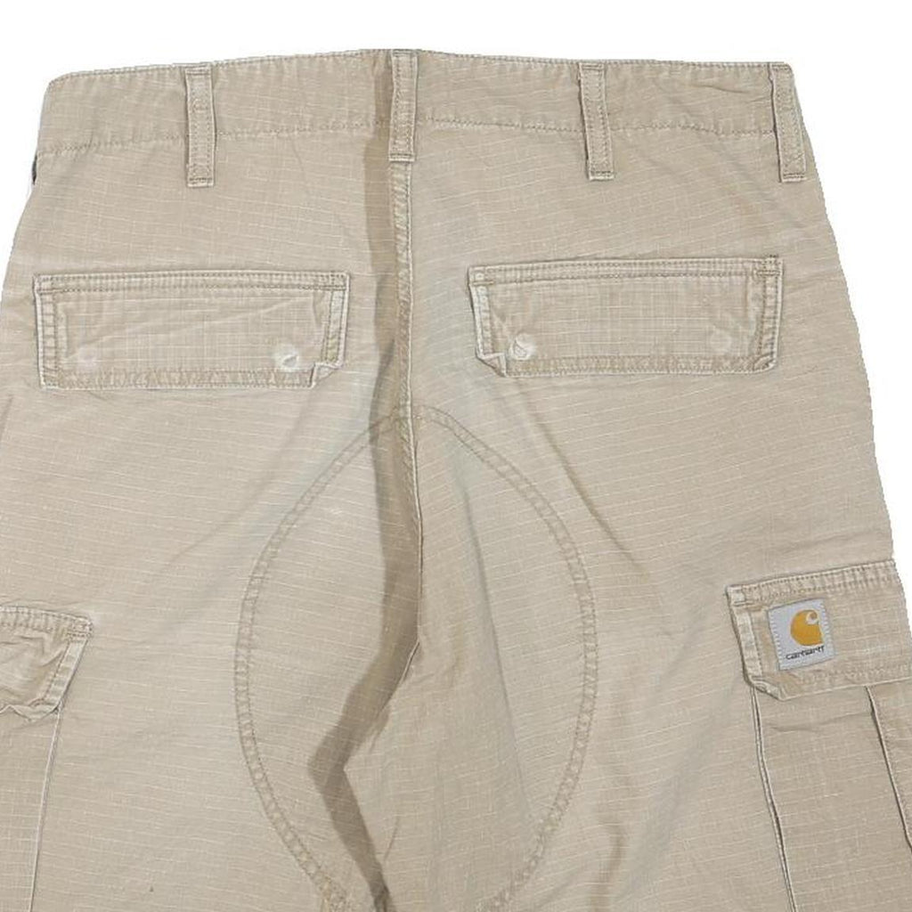 CARHARTT Mens Shorts Beige Casual Cargo Plain M W32 Durable Workwear