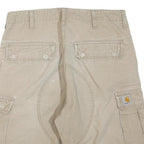 CARHARTT Mens Shorts Beige Casual Cargo Plain M W32 Durable Workwear