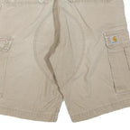 CARHARTT Mens Shorts Beige Casual Cargo Plain M W32 Durable Workwear