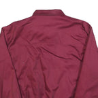WARRIOR Mens Maroon Cotton Blend Harrington Jacket M Plain Zip Casual Retro