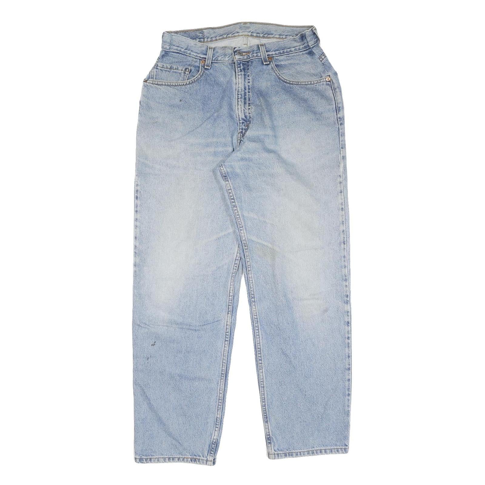 LEVI'S 550 Tapered Womens Jeans Blue Cotton Denim Light W30 L30 Regular Fit Zip