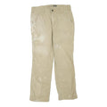 CARHARTT Mens Cotton Blend Beige Workwear Regular Leg Trousers W32 L30 Durable