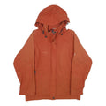 MAMMUT Womens Rust Orange Jacket M Polyamide Zip Outdoor Lightweight Hooded