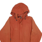 MAMMUT Womens Rust Orange Jacket M Polyamide Zip Outdoor Lightweight Hooded