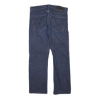 CALVIN KLEIN JEANS Mens Regular Fit Straight Leg Denim Dark W32 L28 Zip Cotton