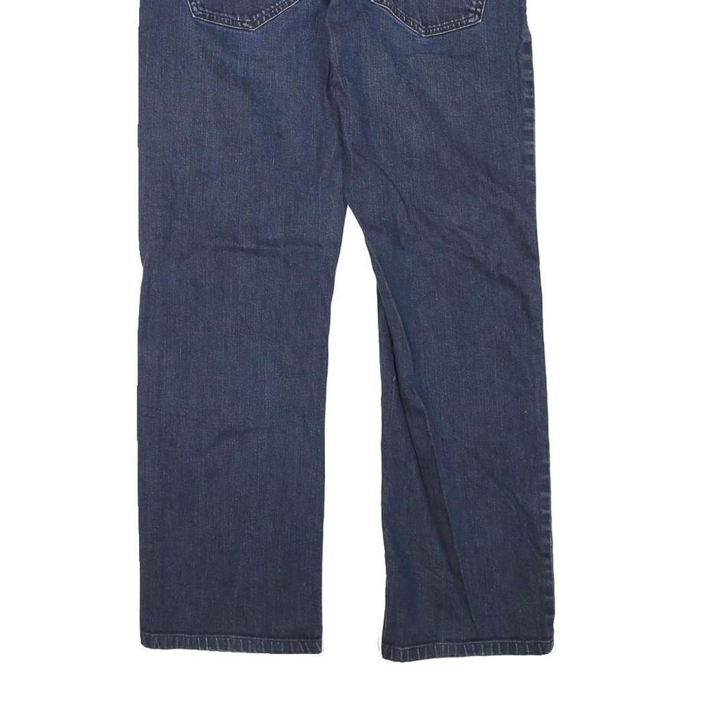 CALVIN KLEIN JEANS Mens Regular Fit Straight Leg Denim Dark W32 L28 Zip Cotton