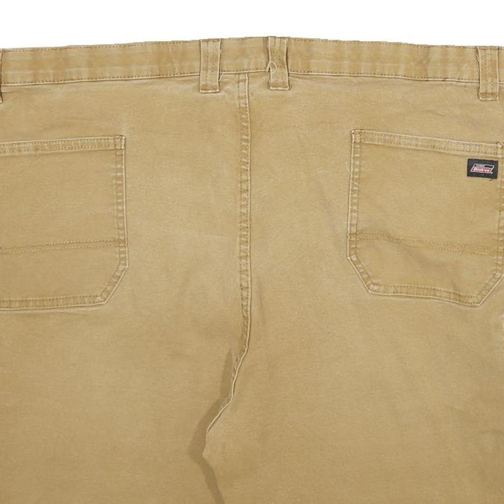 DICKIES Mens Shorts Beige Cotton Blend Casual 2XL W44 Workwear Flexible Fit