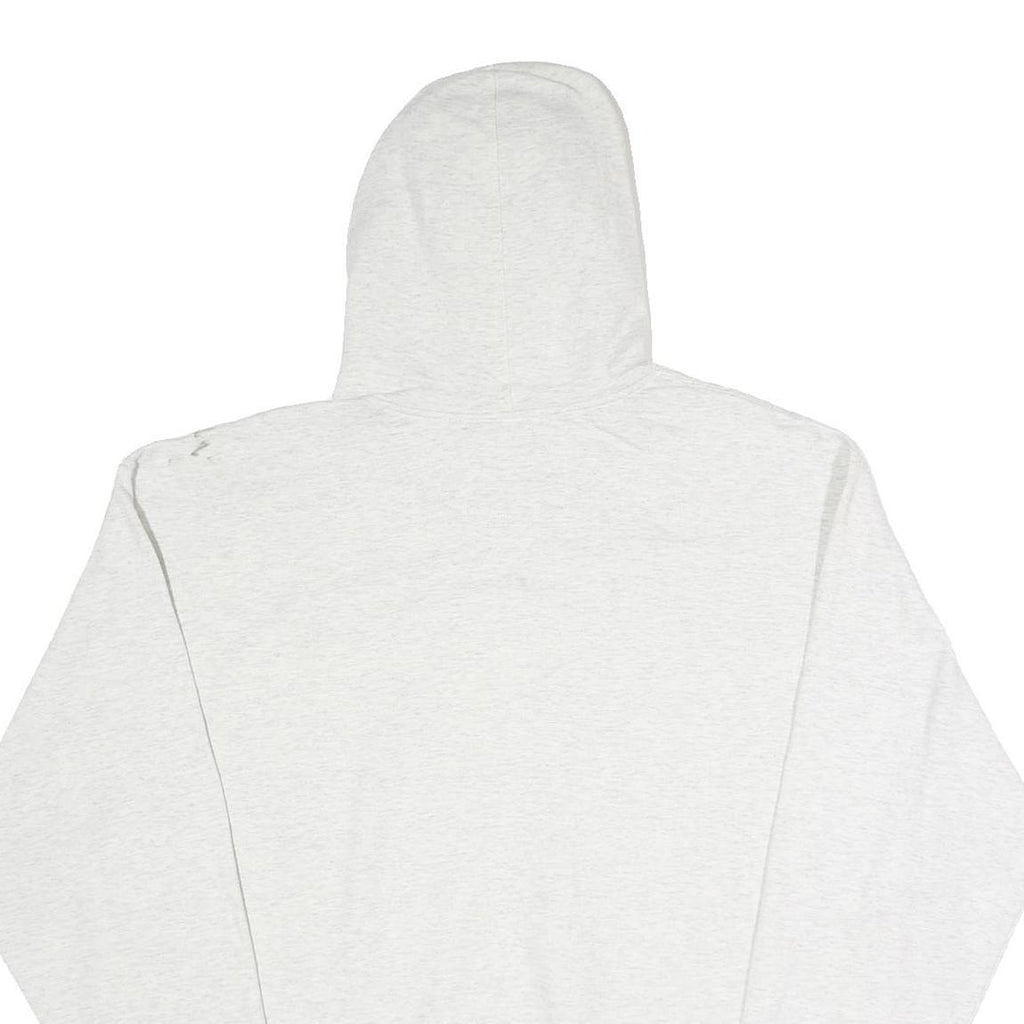 CHAMPION Mens White Hoodie L Cotton Blend Pullover Classic Logo Sweatshirt