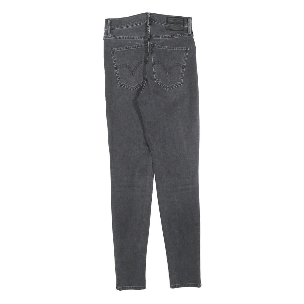 LEVI'S Womens Jeans Black Slim Skinny Denim Medium W26 L30 Stretch