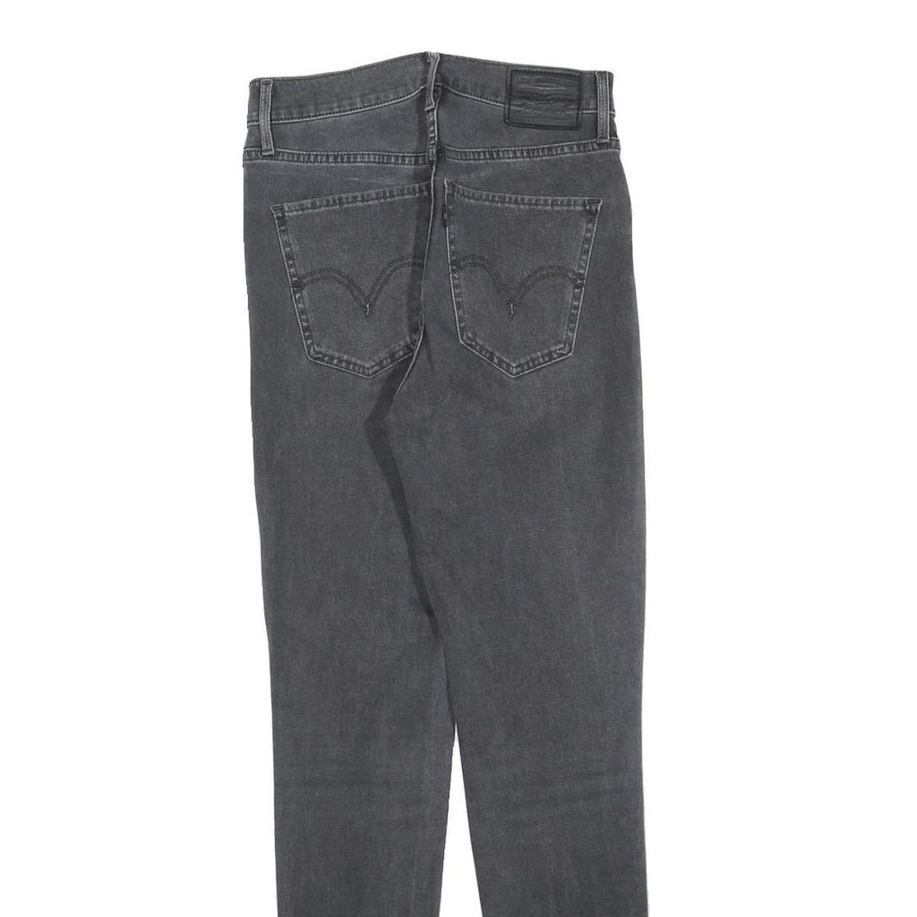 LEVI'S Womens Jeans Black Slim Skinny Denim Medium W26 L30 Stretch
