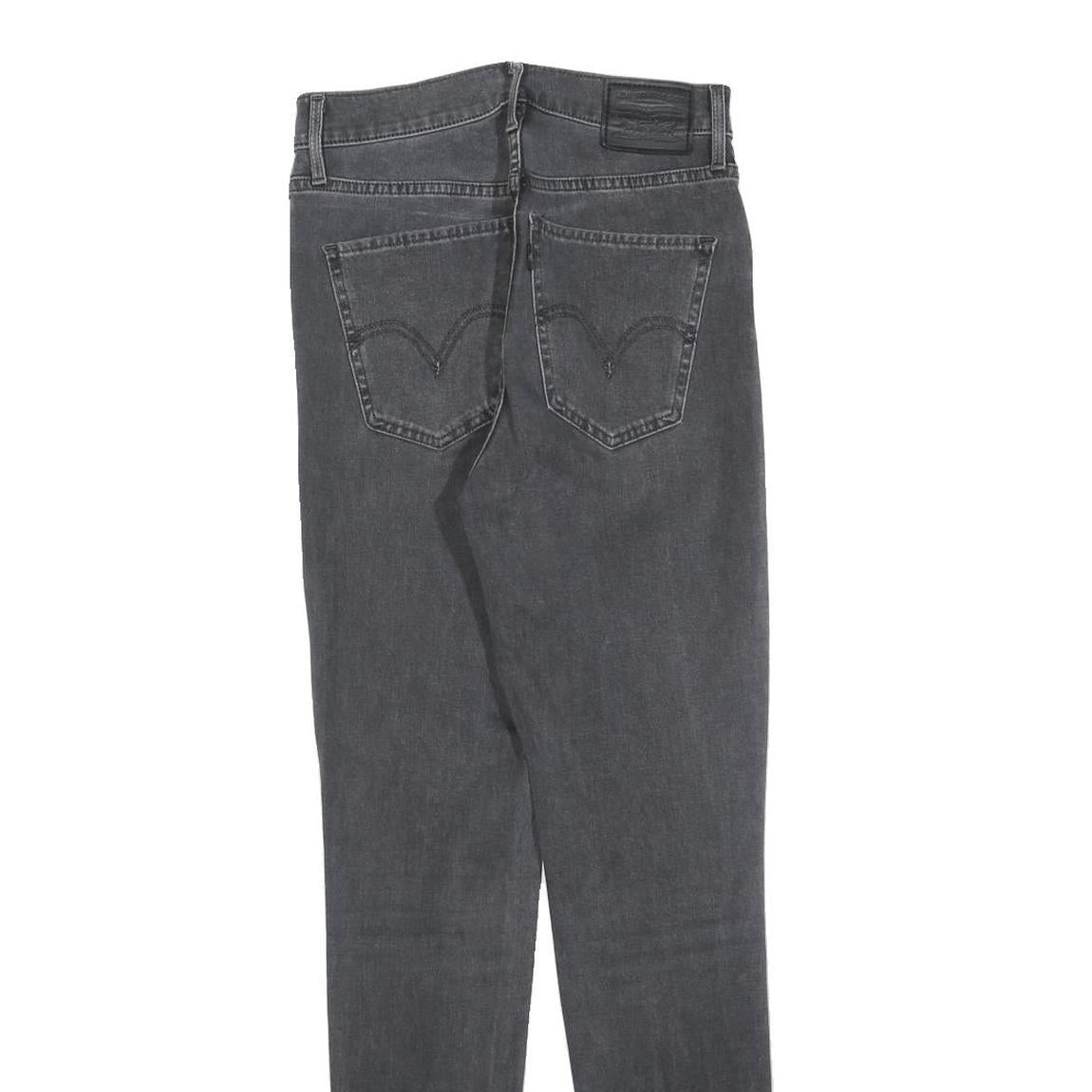 LEVI'S Womens Jeans Black Slim Skinny Denim Medium W26 L30 Stretch