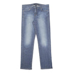 CALVIN KLEIN JEANS Mens Slim Blue Denim Light W36 L32 Zip Casual Straight Denim