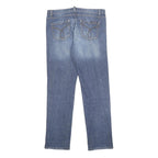 CALVIN KLEIN JEANS Mens Slim Blue Denim Light W36 L32 Zip Casual Straight Denim