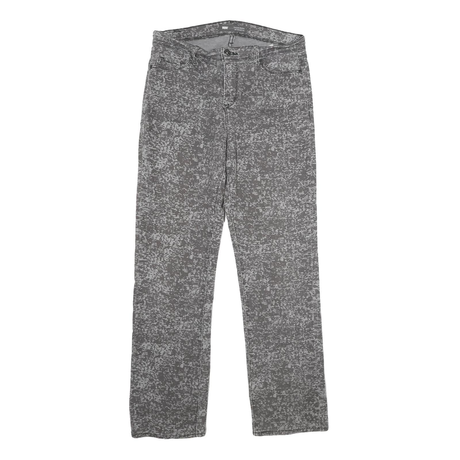 LEVI'S 512 Perfectly Slimming Slim Womens Jeans Grey Denim W30 L32 Straight Leg