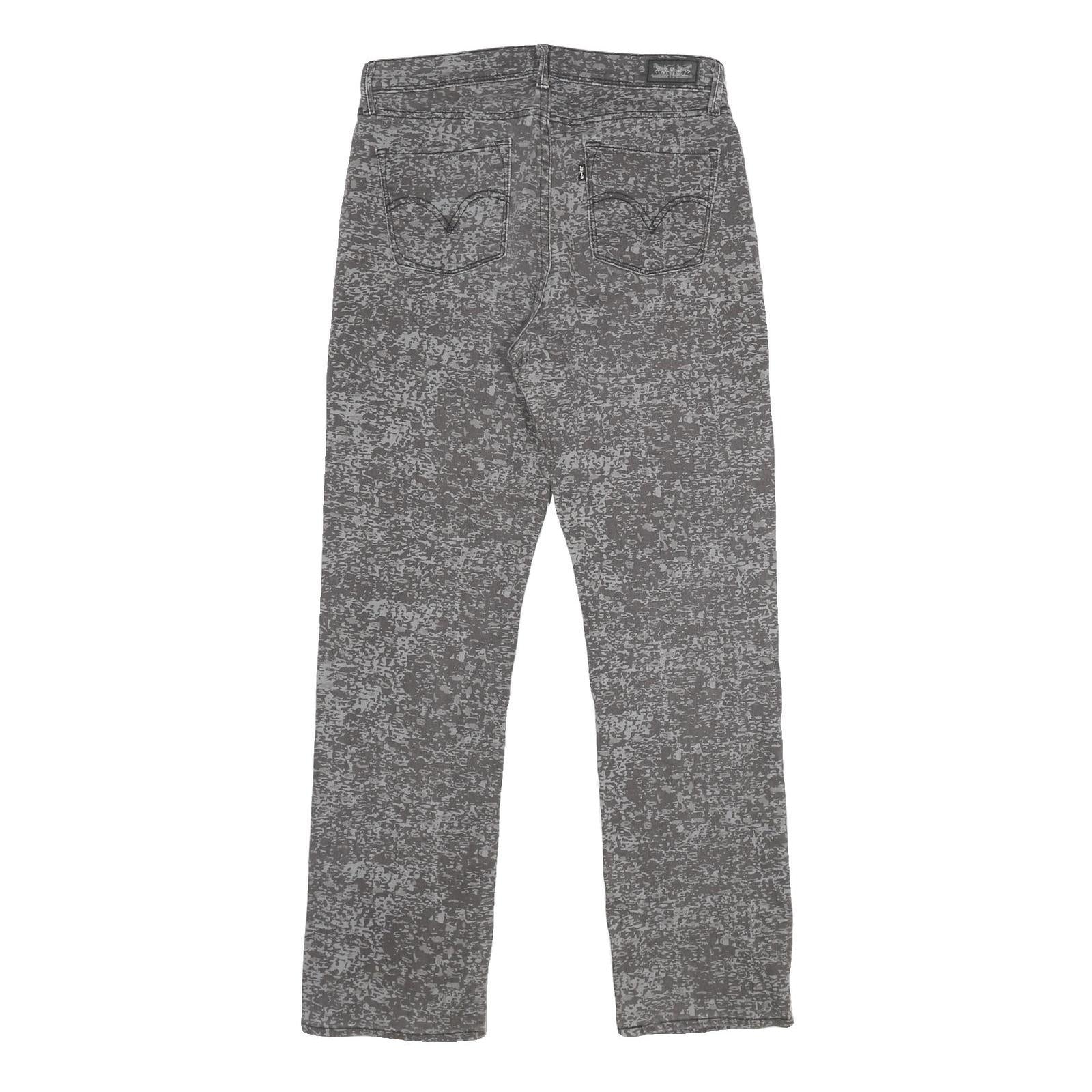 LEVI'S 512 Perfectly Slimming Slim Womens Jeans Grey Denim W30 L32 Straight Leg