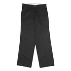DICKIES Mens Polyester Blend Black Regular Fit Straight Trousers W30 L30